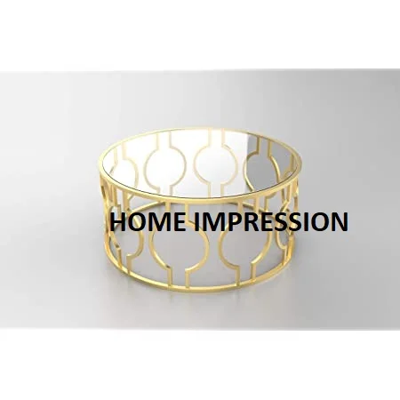 Антикварный зеркальный Роскошный металлический стол-консоль