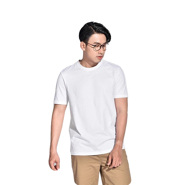 New design O-neck Men T shirts High Quality Fashion Custom Logo Plain Blank man T shirts  made in Vietnam