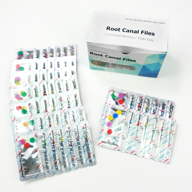 Medical Instrument Niti Alloy Super Flexible Files Gold Shape Memory Dental Euipment Engine Use Super Files