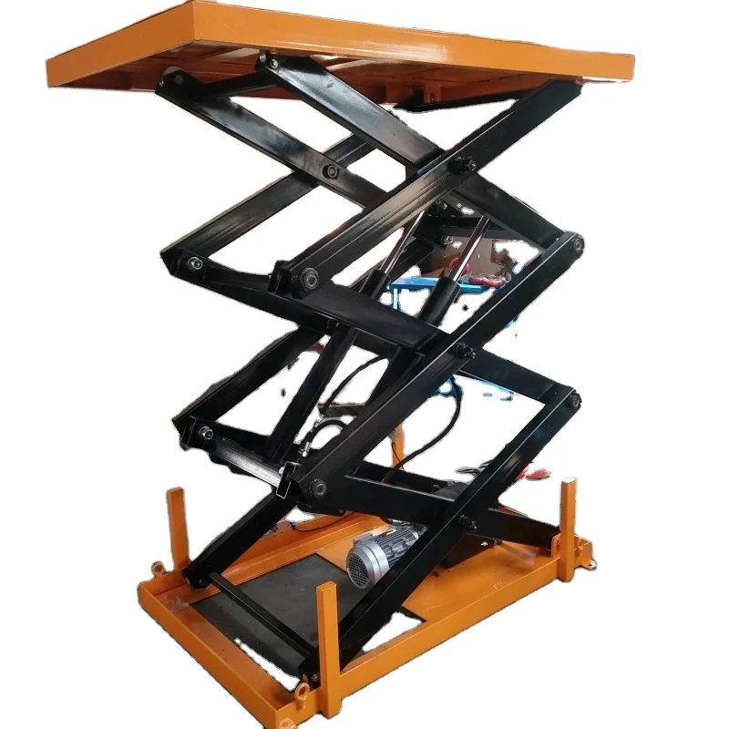 3 scissor lifts hydraulic electric work platform lifts