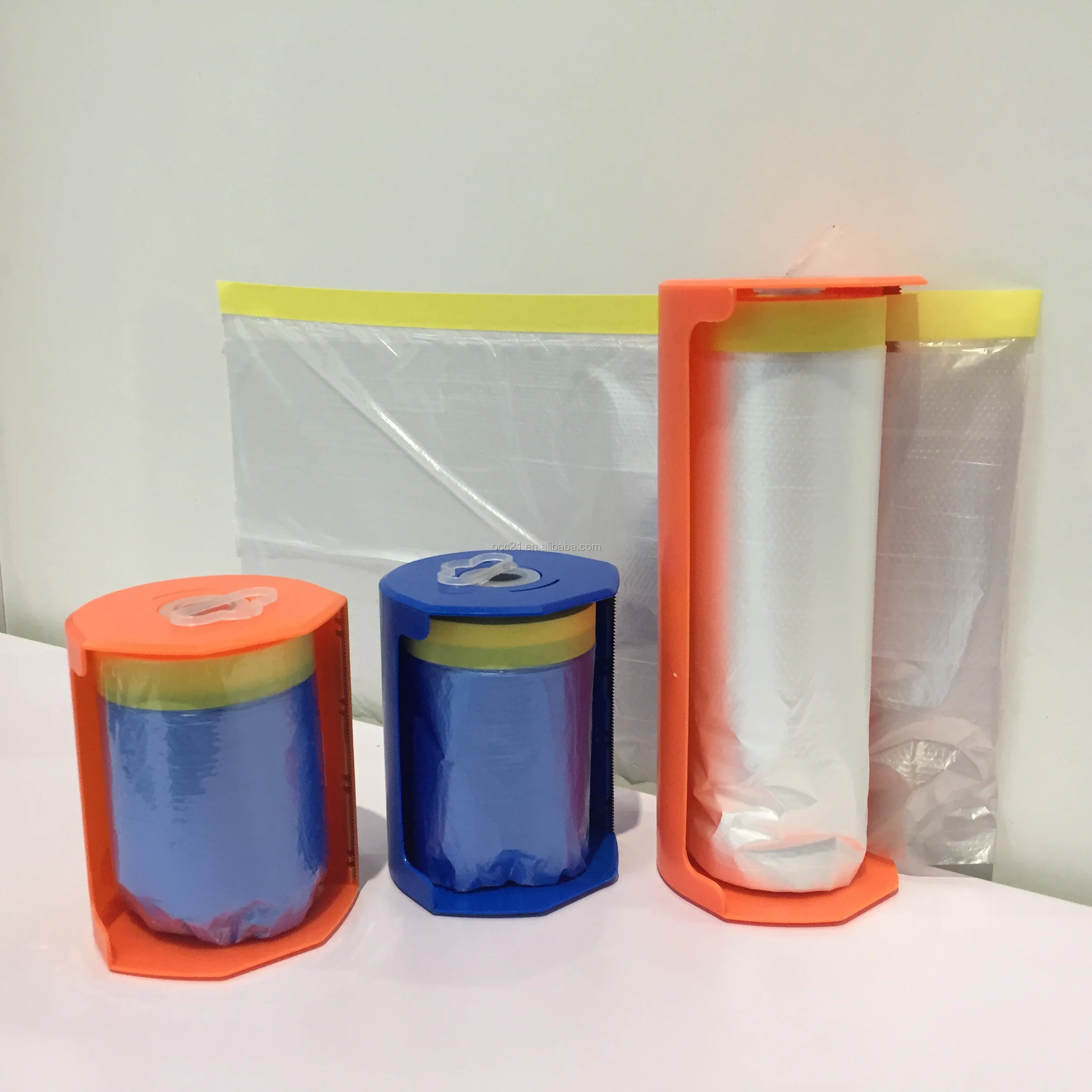 55 CM Automatic refinish using  masking films with dispenser with Shrink packaging