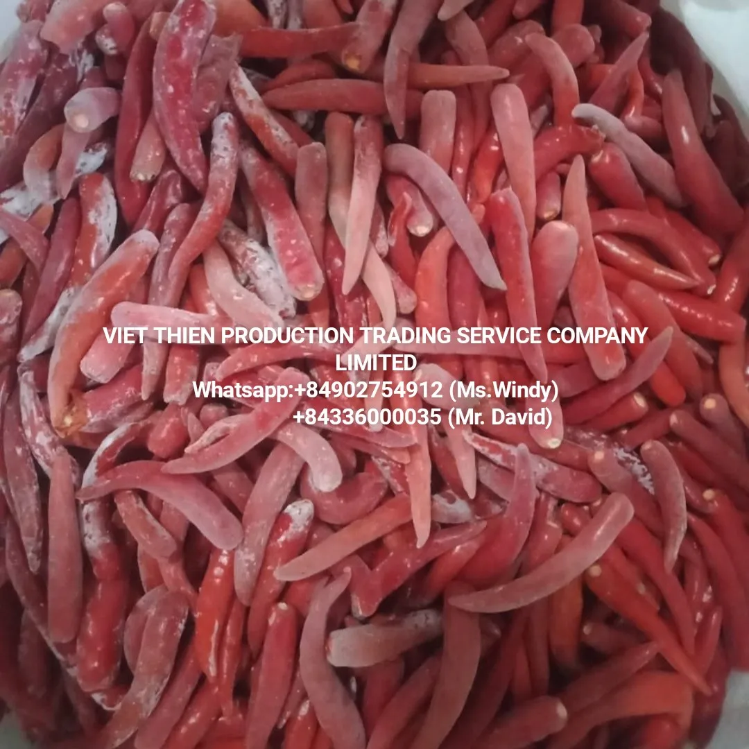 Frozen red hot chili best price and best seller and good quality hot spicy and used as raw material available in large quality