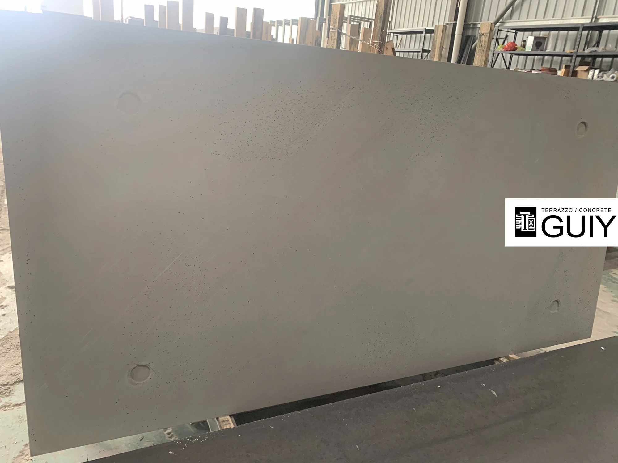 concrete slab 1200x600mm white grey smooth polished surface concrete building style color mixed floor and wall