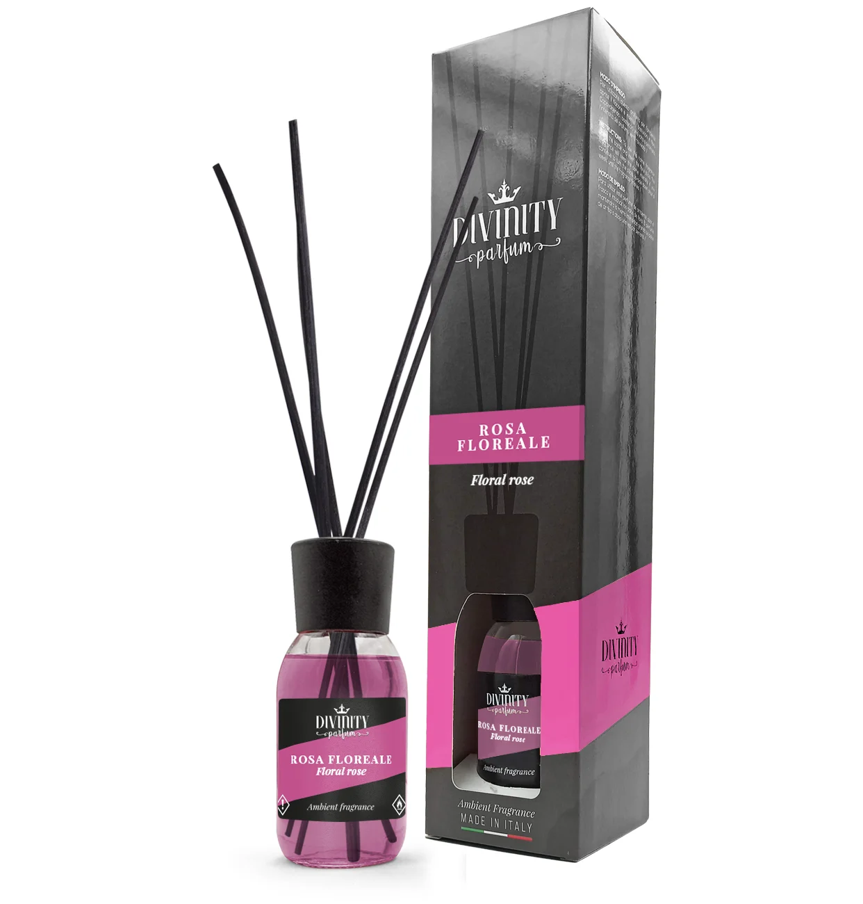 Floral Rose reed diffuser Italian best quality exclusive fragrance for wholesale home fragrance