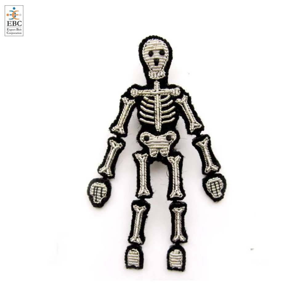 High Heel Silver Bullion Brooch Pin Handmade Bullion Wire in Gold or Silver Brooches Hand Embroidery Motifs Patches