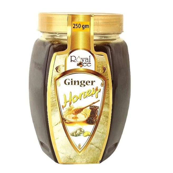 Good Quality Organic & Pure Ginger Honey 250gm Packed Jar For Cough And Cold