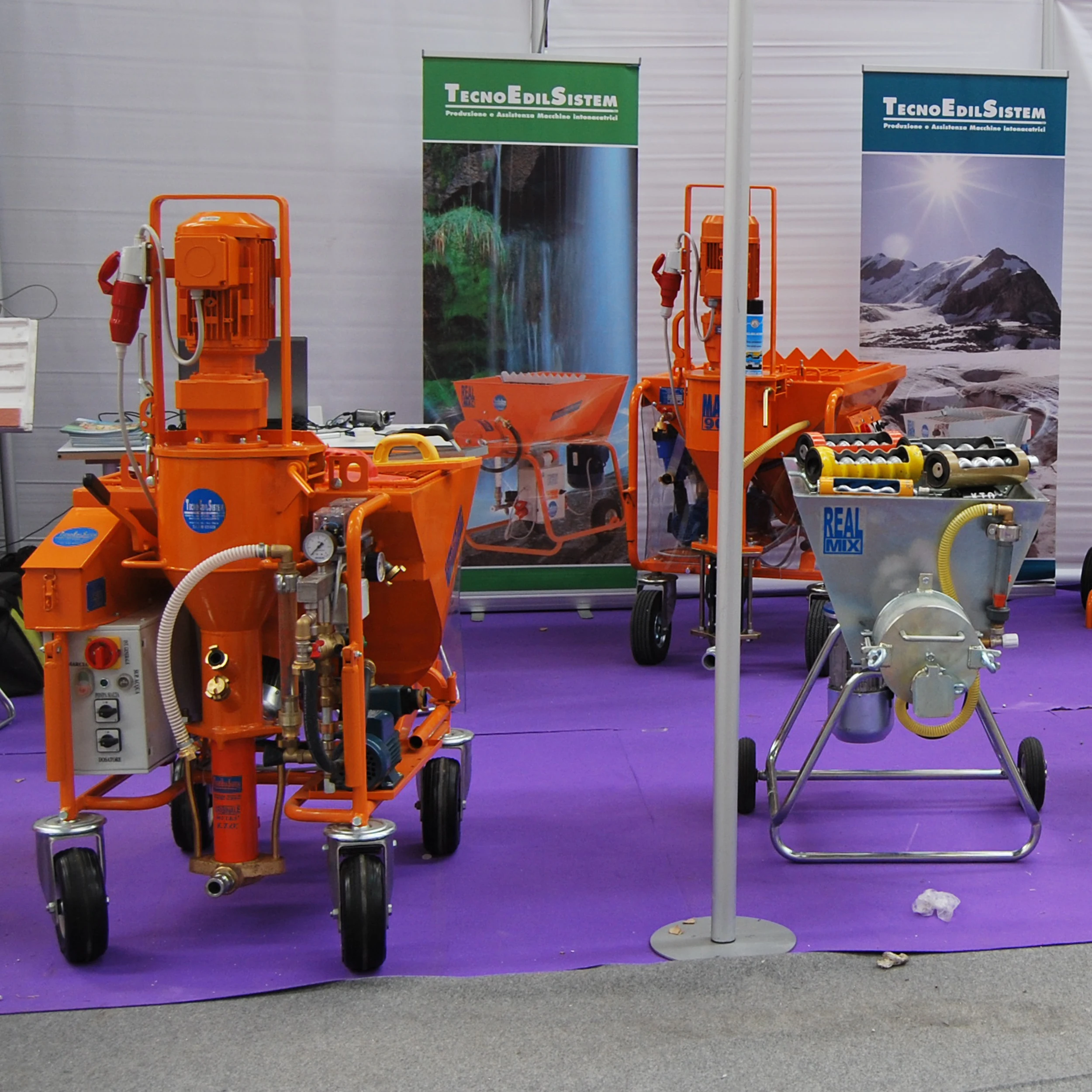 high Italian quality MORTAR PLASTERING MACHINES FOR  PLASTER  AND CONCRETE MAC 97 400V