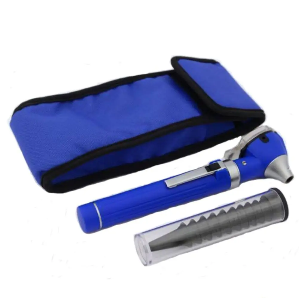 OTOSCOPE MINI FIBER OPTIC BLUE COLOR POCKET MEDICAL ENT DIAGNOSTIC OTOLOGIST SURGICAL MEDICAL DIAGNOSTIC INSTRUMENT      MGI-18
