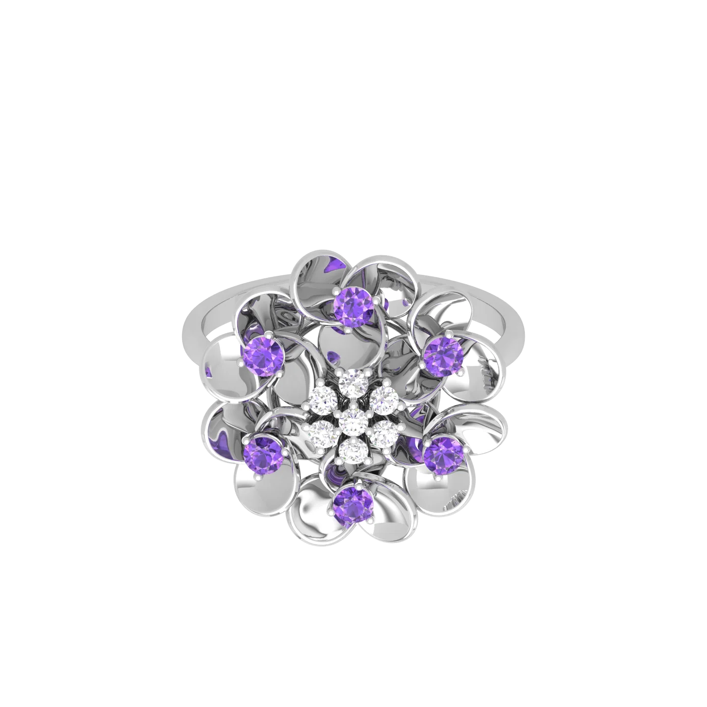 Минималистский синий сапфир кольца из 14-каратного золота с кольцо 14K желтого IJ-SI натурального алмаза