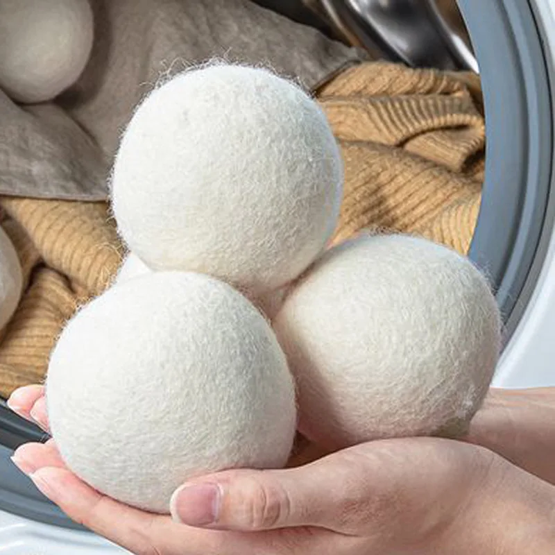 Wholesale Supplier Customized Logo Pure Eco Laundry Organic Felt Set Wool Balls Dryer
