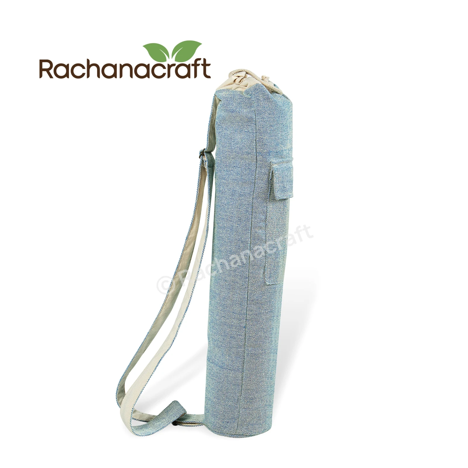 Handmade Himalayan Hemp Non Allergic Non Toxic Adjustable Strap Cross Body Yoga Mat Bag with Hemp Yoga Mat Made in NP Wholesale