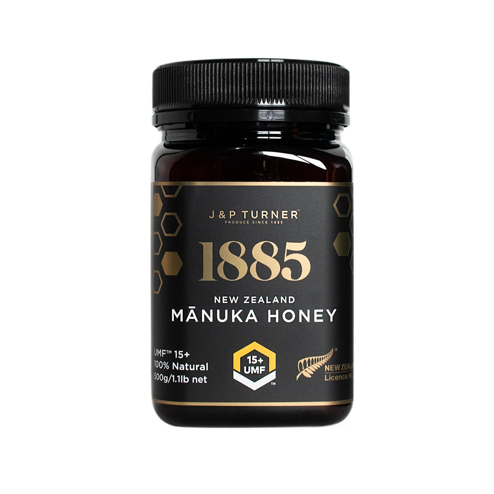 
Manuka Honey UMF 15+ 500ml NZ Made Premium Quality 100% Pure Black Label Edition 