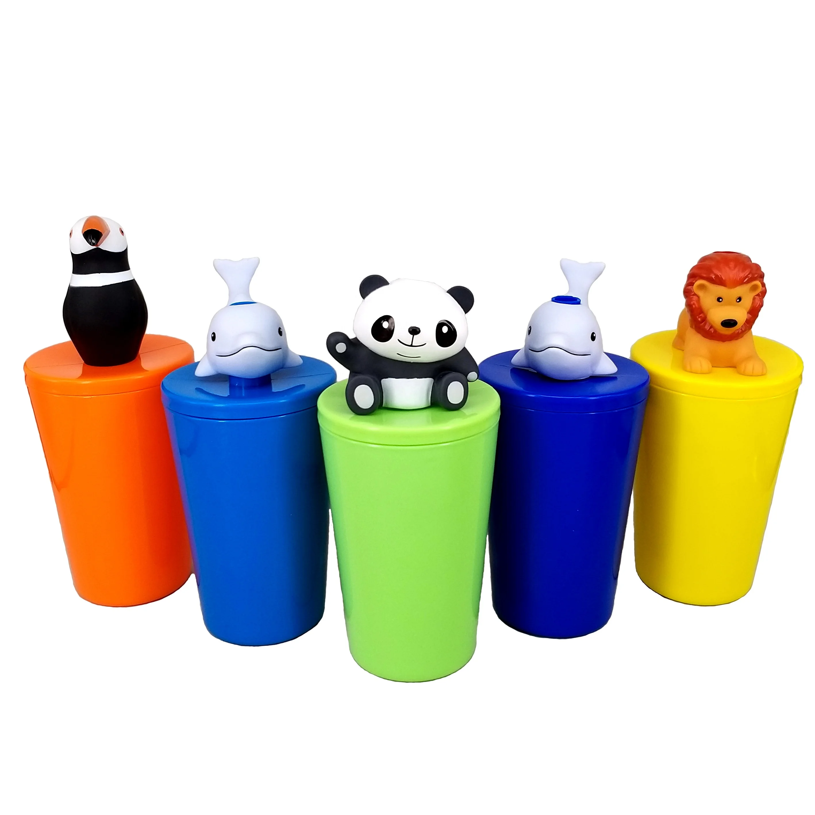 
V-SHAPE стакан с 3D ROTO фигуру и соломы 