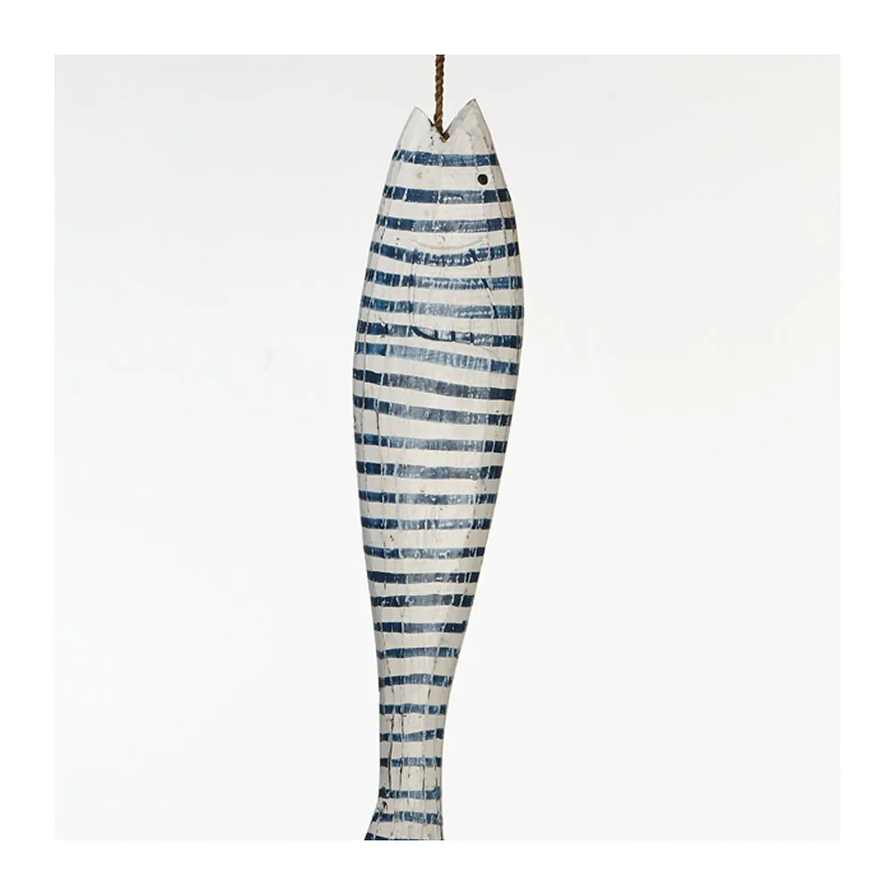 Handmade Eco-Friendly Hanging Woodcarving Fish Wooden Art Decor Ship Figurehead Fish Hanging Woodcarving