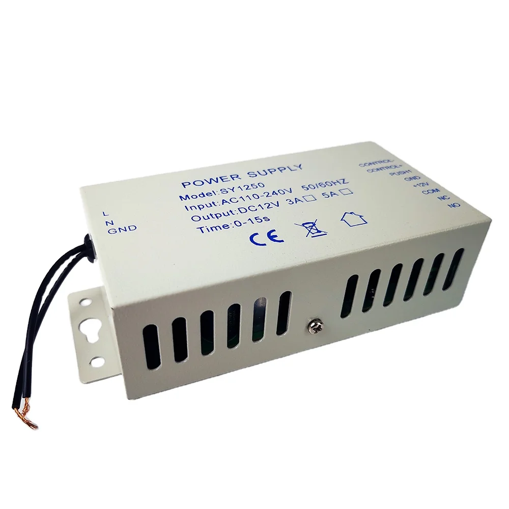 High Quality DC12V 5A Switching Power Supply for RFID Door Access Control