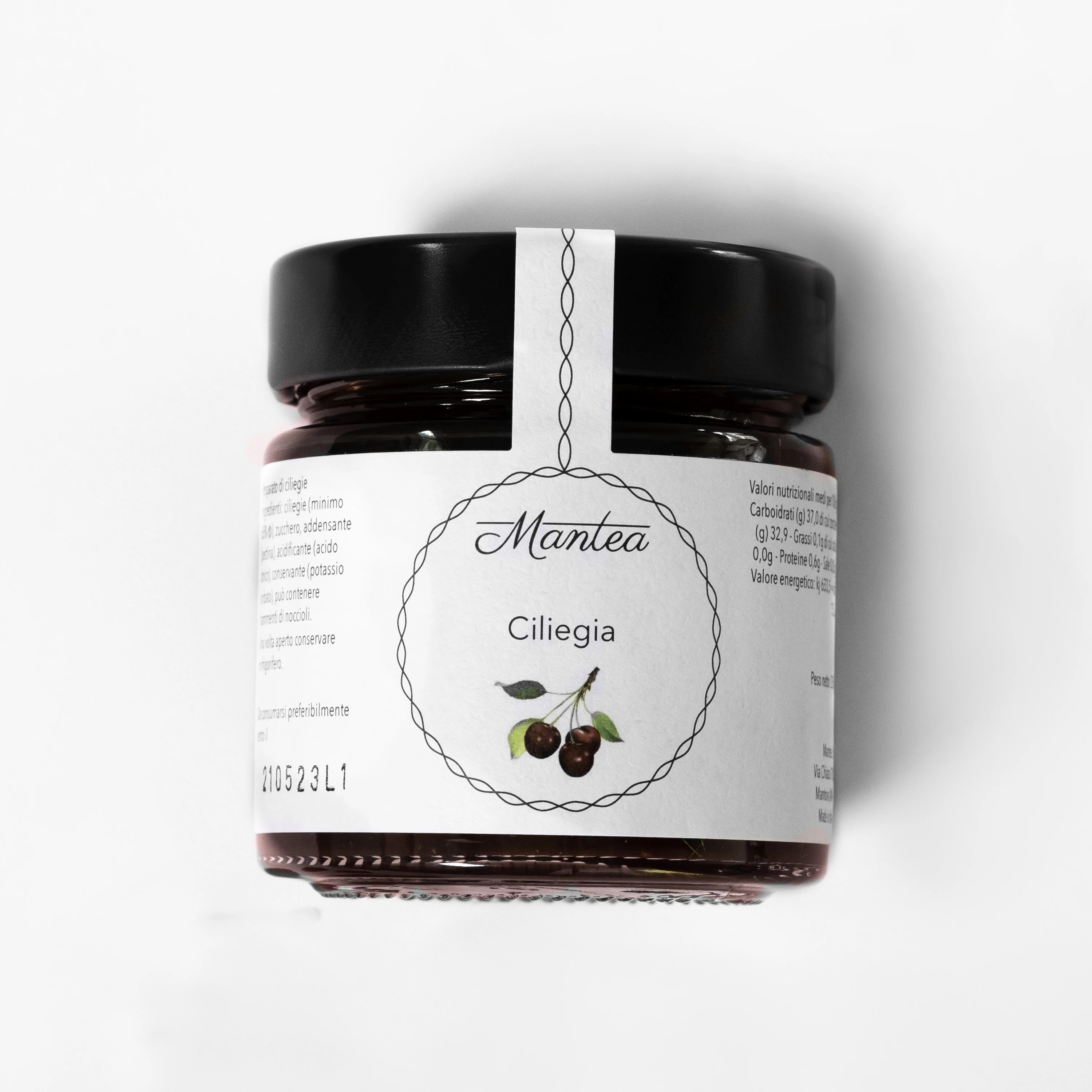 Italian high Quality classic Sweet Cherry compote jam