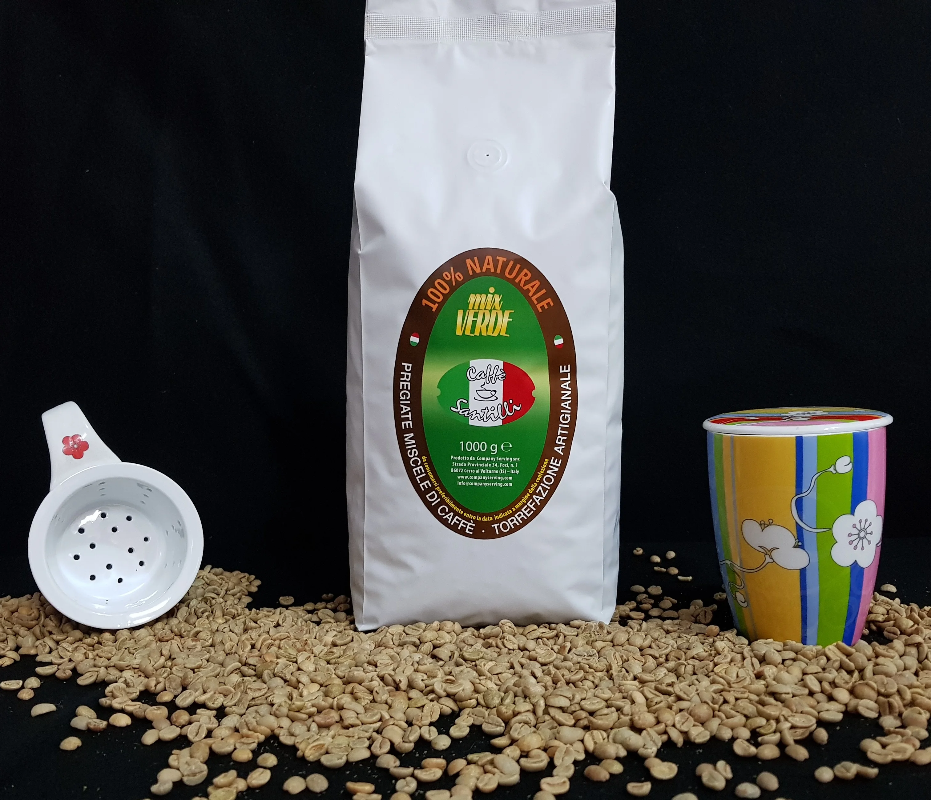 Высококачественные зеленые кофейные зерна 100% Arabica Mix Verde Gourmet Coffee