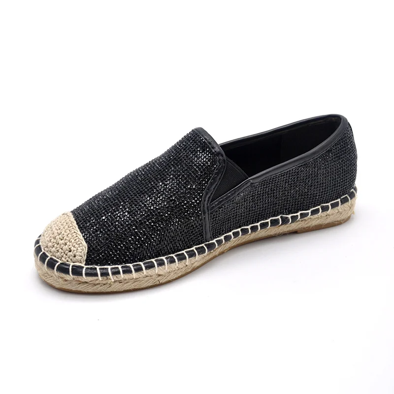 
lovely chinese wholesale outdoor indoor soft and high-end shining hemp canvas shoes 