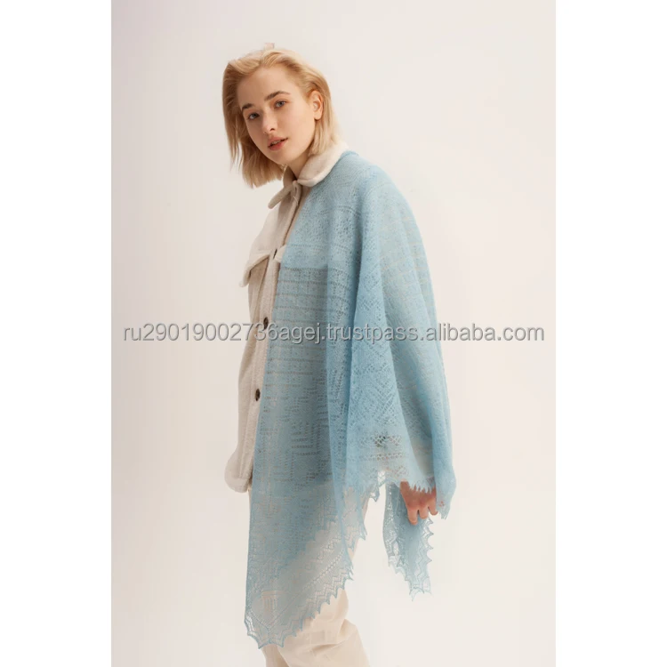 Great quality women knit shawls for winter season historical hand crafts of Orenburg wholesale prices woolen shawls