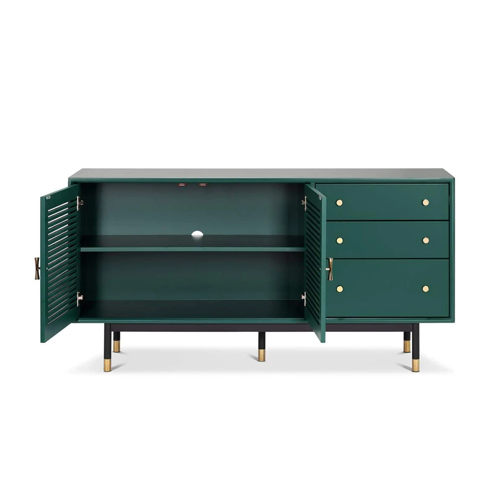 TV Stand  Wood Modern Entertainment Center Adjustable Storage Cabinet Media Co in Vietnam 2022