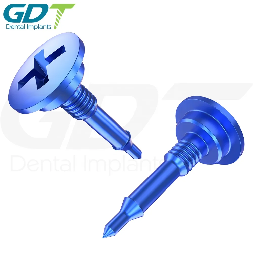 GBR System Bone Tac Screw Diameter 5.0mm Blue Case Mesh Membrane Fixation Dental Implant
