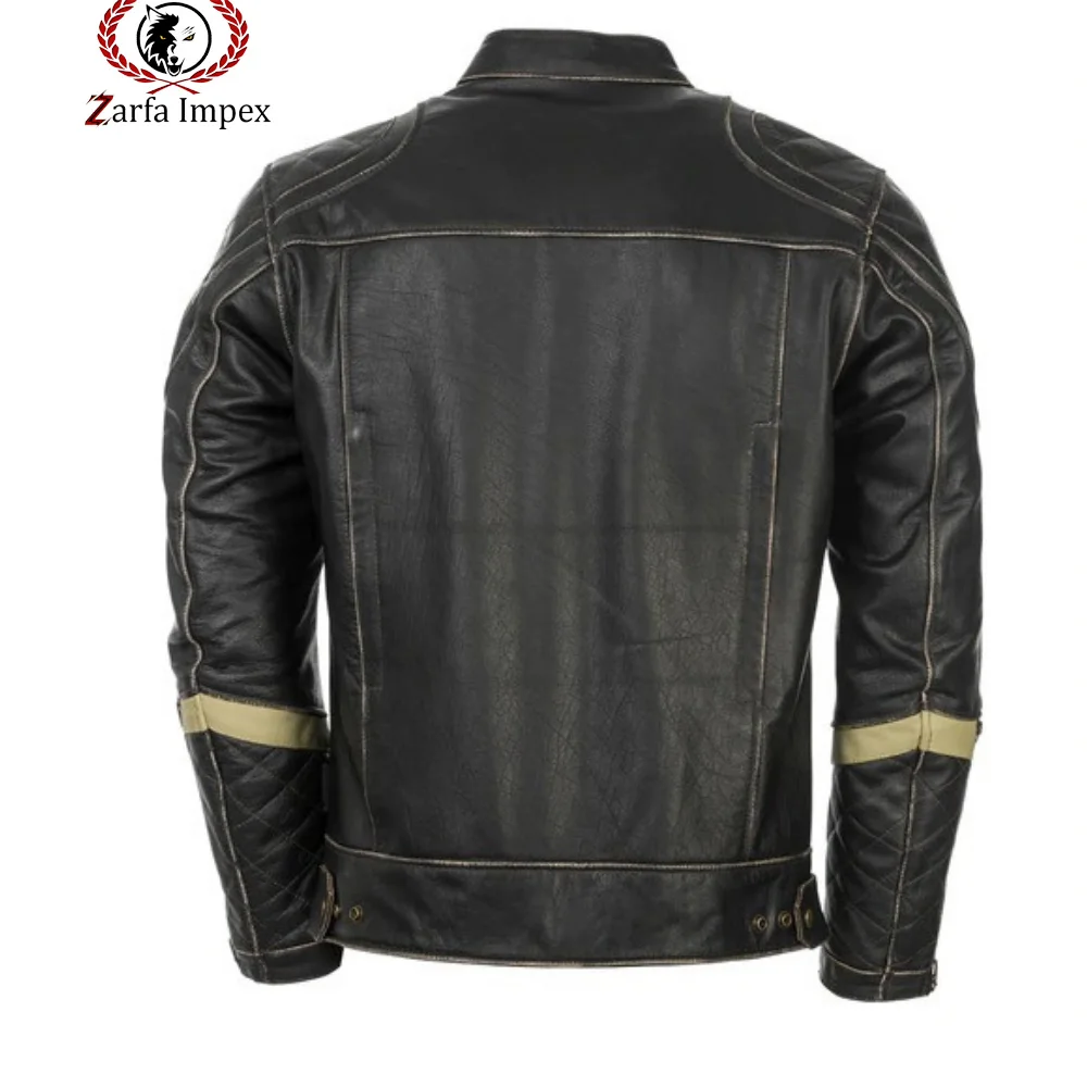 Leather Jacket Men Winter 2021 Stand Collar Casual Long Sleeves Motorbike jacket For Men