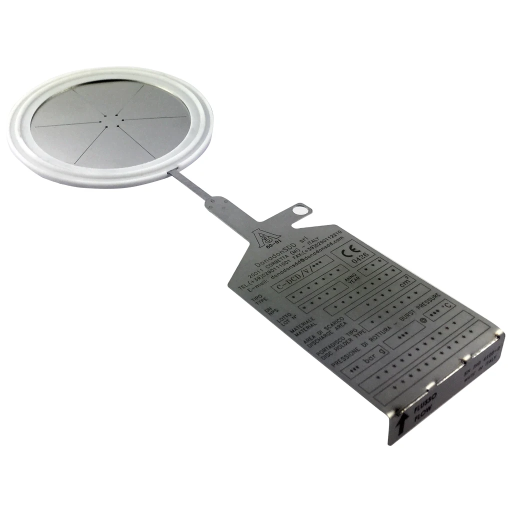 DCD-гигиенический композитный разрывной диск для фармацевтической и пищевой промышленности (защита от перенапряжения). Сделано в Италии