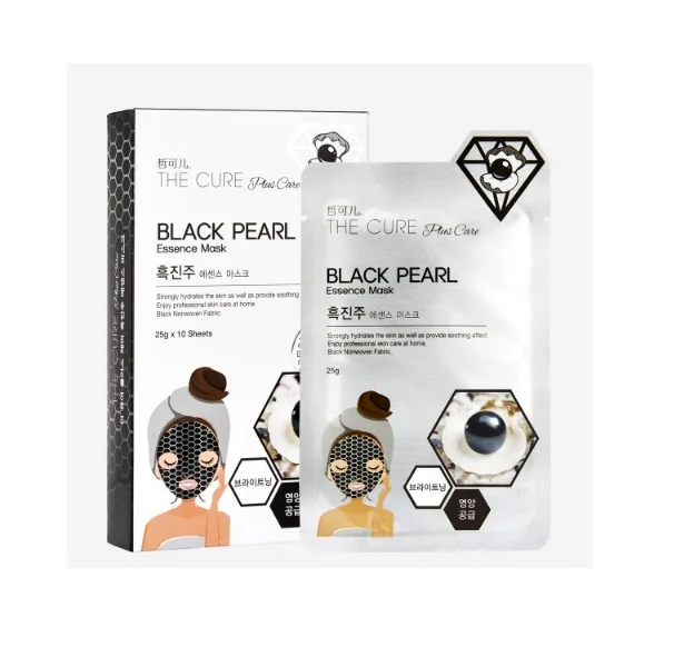 
 Обновленная версия K-beauty The Cure Plus Care E-ssence, черный лист для лица  