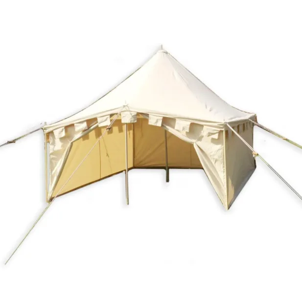 Luxury Party Canvas Medieval  Wall Tent Best Quality Waterpoof Canvas Customized Outdoor Winter Camping Picnic Tent
