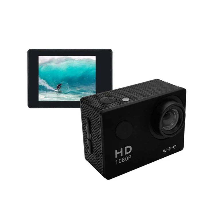 Junnx Action Camera 1080p 4K 30FPS GPCV4247 AVI HD LCD 2.0 Waterproof Helmet Dual Screen WiFi Webcam Sport Video Cam