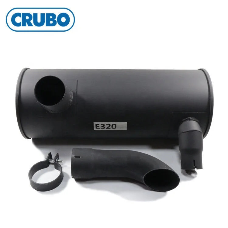 Professional E110 E120B E180 E200B E320C engine /exhaust muffler pipe FOR EXCAVATOR