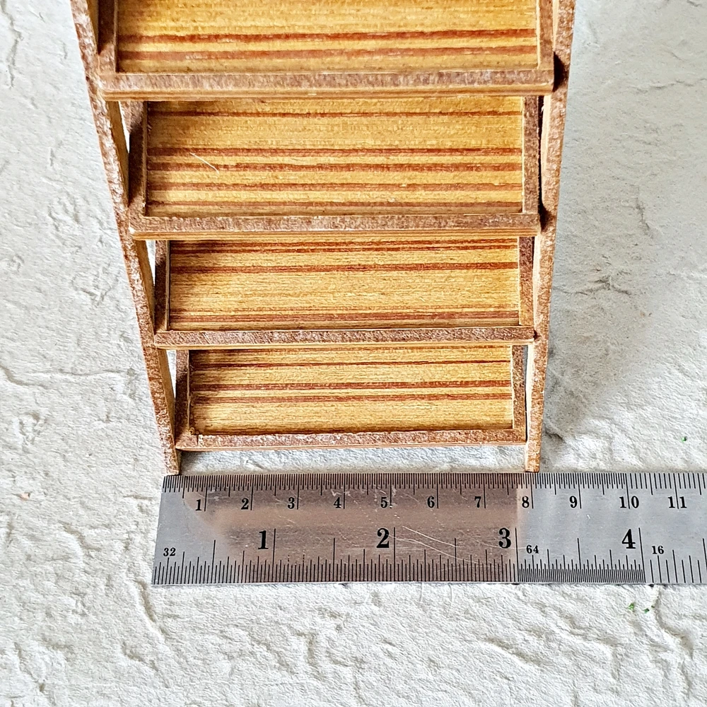 Миниатюрная деревянная полка для кукольного домика мебель ручной работы поделки пекарня украшение мини-игрушка стиль