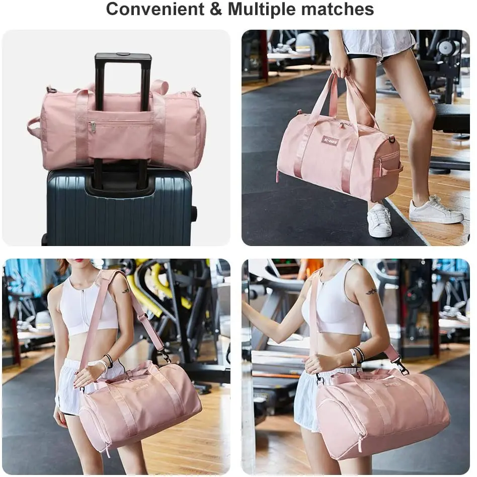 Custom Logo Shoulder Canvas Luggage Duffel Bag Duffle Bag Outdoor Sports Travelling 1pc/poly Bag Customized Logo Customized Size