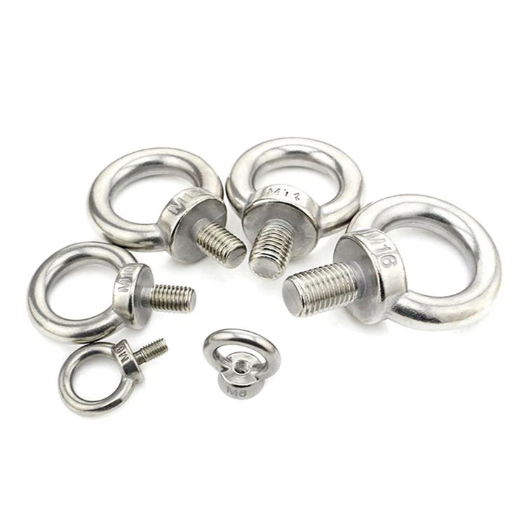 Factory price M6 M8 M10 Male Thread metric eye bolts Machinery Shoulder metal Lifting Ring Eye screw Bolt