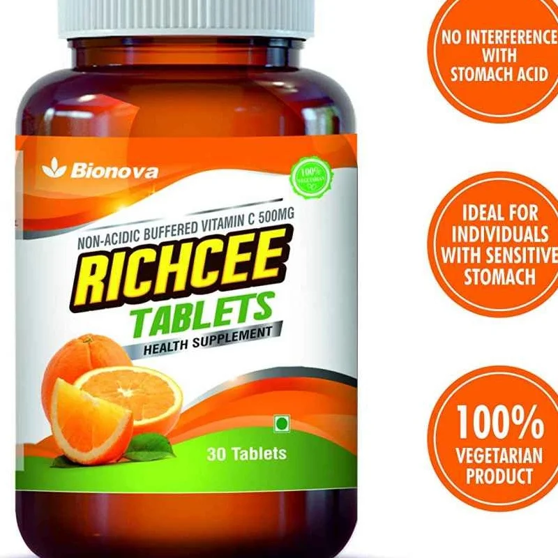 
Bionova Vitamin C 500Mg (Non-Acidic | Buffered Vitamin C) Gentle On Stomach Five Stars 