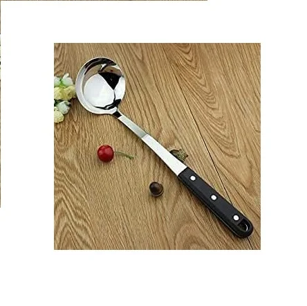 Stainless Steel Long Soup Ladle with Comfortable Nylon Grip Design Spoon Soup Ladle for Kitchen Set Of 1 Pcs