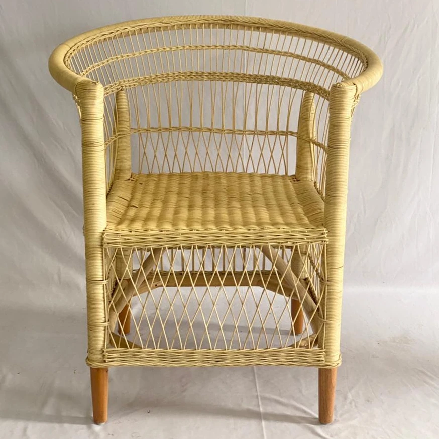 Furniture Wicker Rattan Bamboo Malawi Chair for Home Decore and Living Room