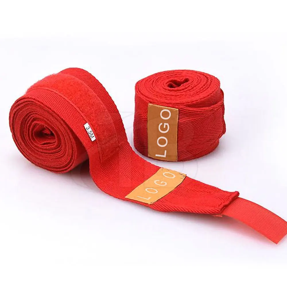 Customized Printing Elasticated Cotton Quick Boxing Hand Wraps Wholesale Hand Wraps Wrist Wraps Bandage