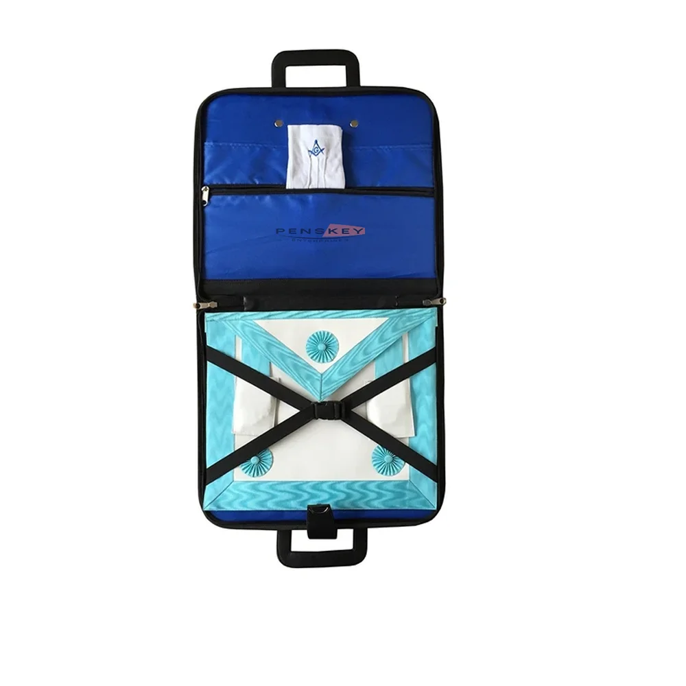 Полноразмерные Чехлы для фартуков Masonic Regalia в провинции масонский чехол с 3 боковыми молниями из искусственной