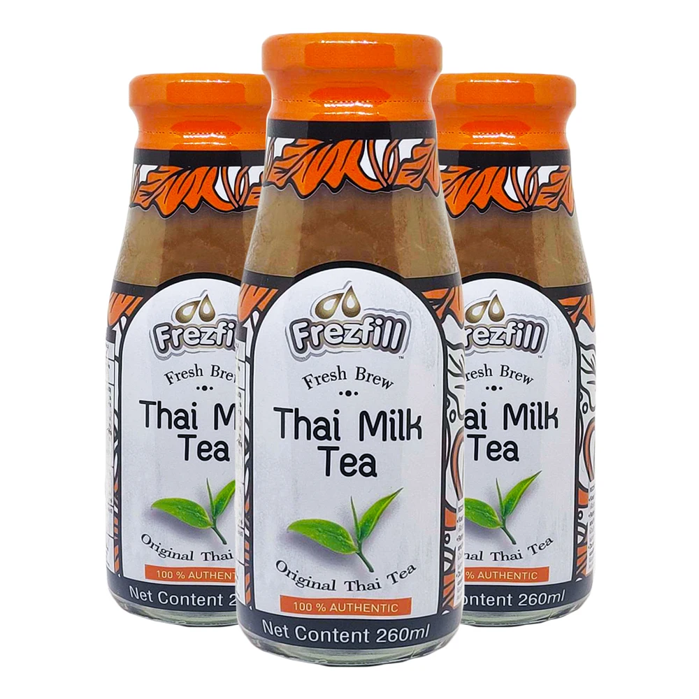 Original Tea 100% Authentic Healthy Drinks - Thai Milk Tea 260ml in Bottle Packaged Popular Beverage Export from Thailand