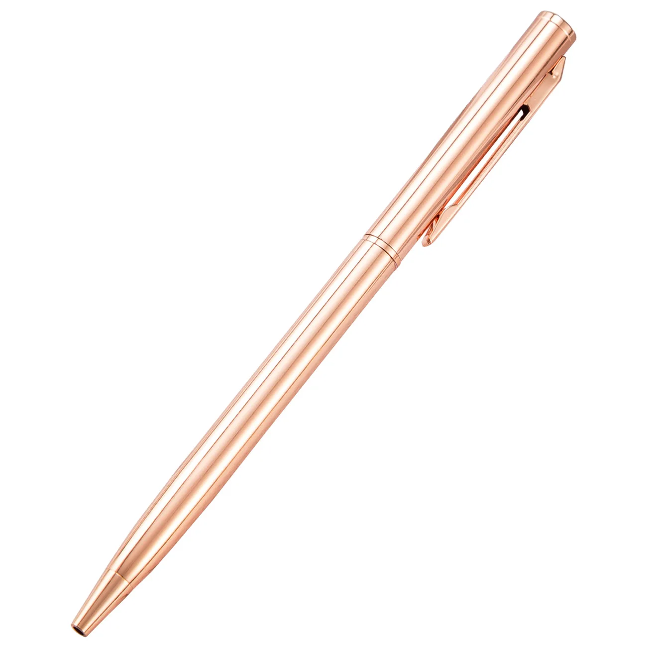 
Slim Metallic Ballpoint Pens Retractable Ballpoint Pen Gold, Rose Gold, Silver Pen with Black Ink 