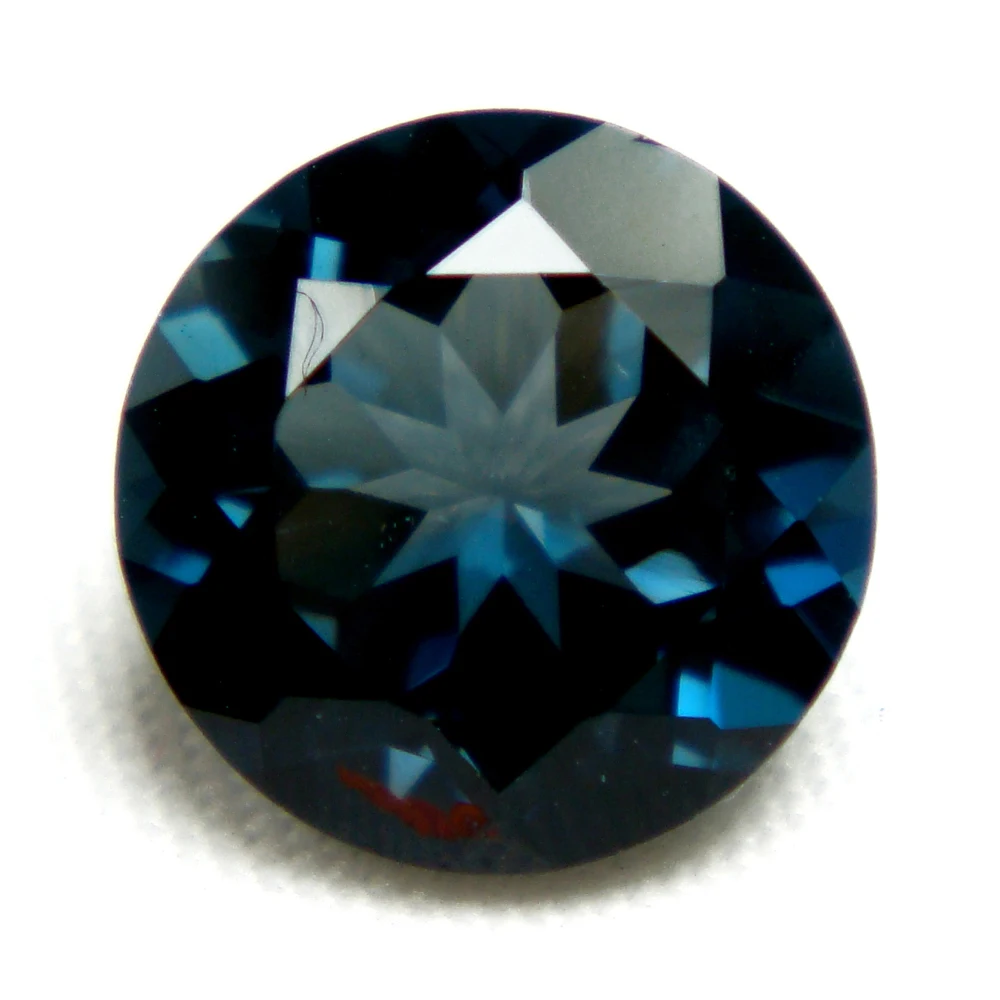 8 - 12 MM  London Blue Topaz Round Shape Faceted Cut Top Quality Wholesale Topaz Natural Loose Gemstone Sale Best Price Topaz