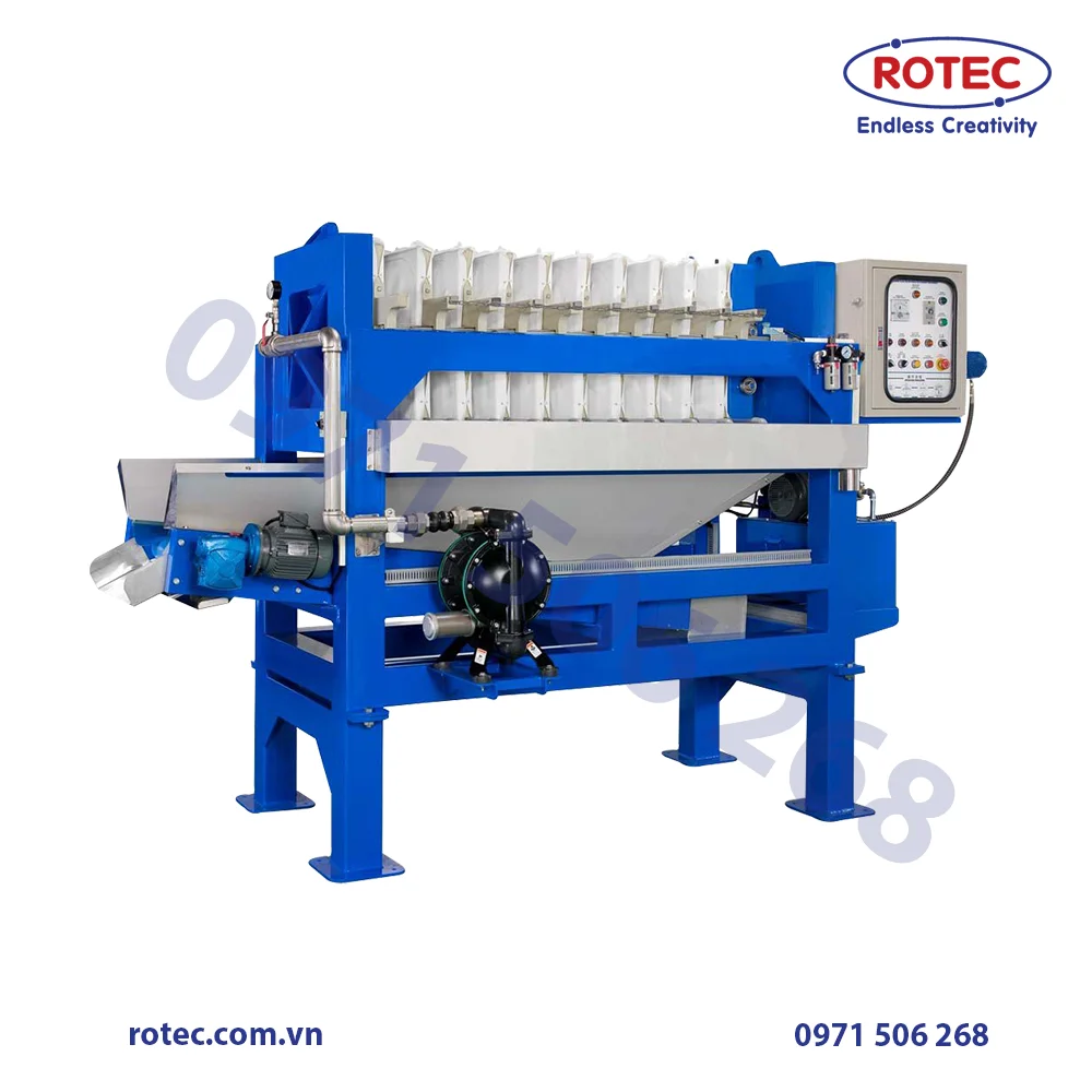 Vietnam Construction Works Industry Sludge Dewatering Filter Plate Press Machine