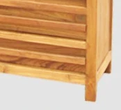 wooden solid teak wood open bookcase