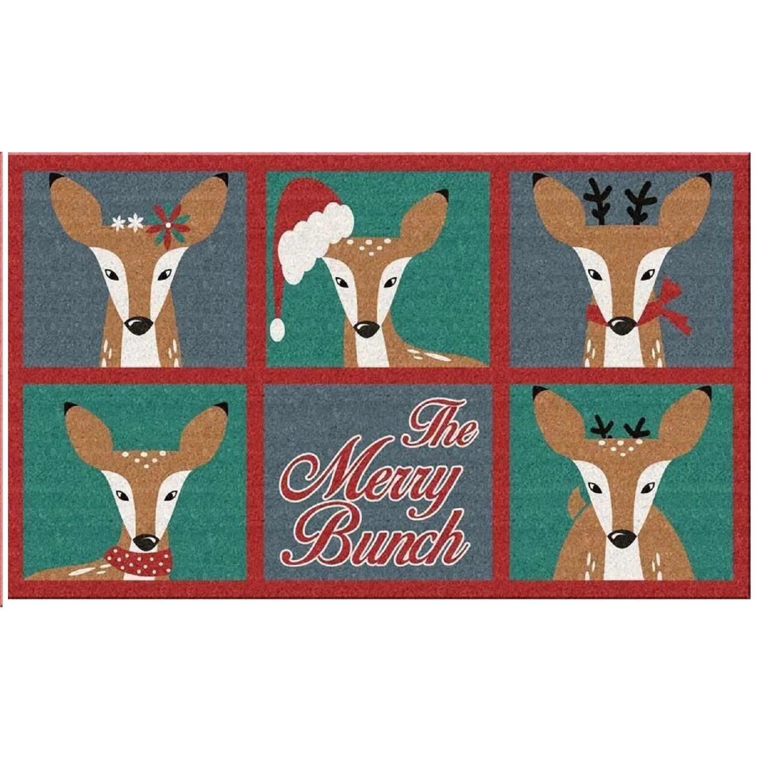 Door Mats Coir Made Highly Decorative Rugs Mats Doorstep Christmas Decorative Superfine Quality Merry Christmas Mats Durable