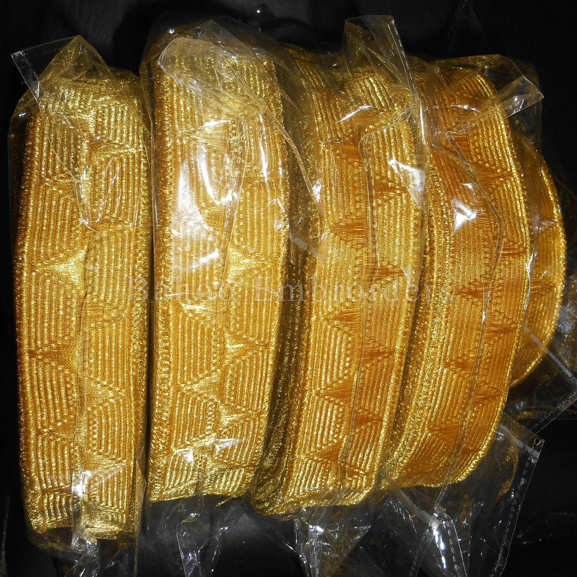 Gold Mylar Braid Trim for Military Officer Uniform, Vestment, Fancy Costume (Art # BH-BR-020)