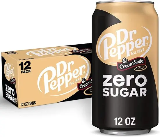 DR. PEPPER CREAM SODA ZERO USA 12X 355 ML