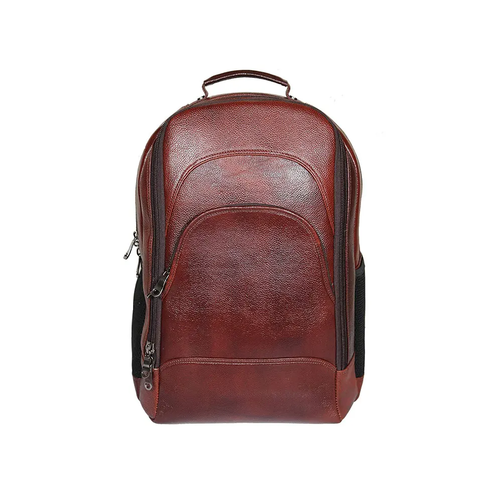 
Popular Laptop Bag High Quality Computer Back Pack Waterproof Men Leather Backpack 