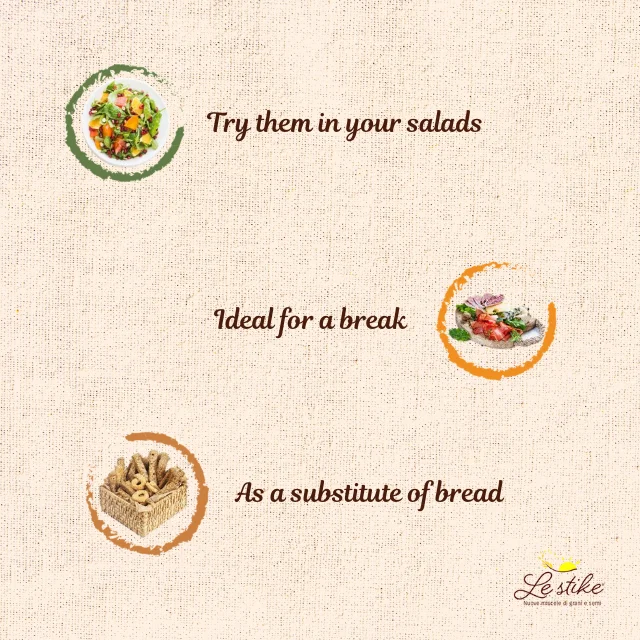 Premium Quality Bread sticks Le Stike with Senatore Cappelli Flour Crunchy Crispy Semolina Snack for deli shop in paper box 200g