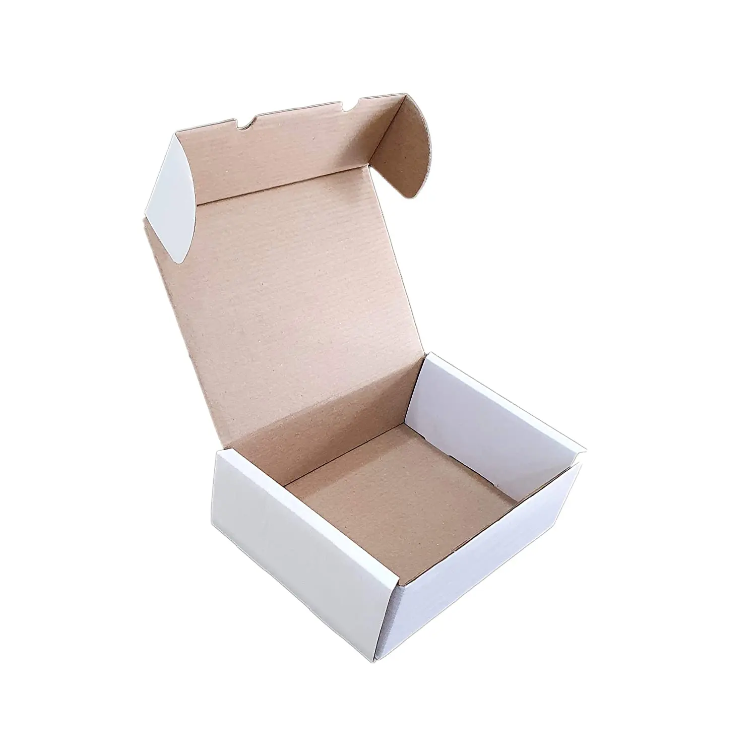 Factory Direct Wholesale Die Cut White Corrugated Packaging Boxes Christmas Gift Boxes Different Sizes Customized Bulk Quantity